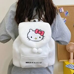 Sanrio Hello Kitty White Backpack with Pink Bow